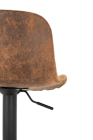 Krzesło barowe STOR PU regulowane  brązowe