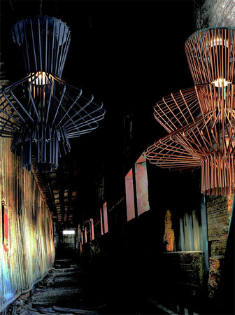 MOOSEE lampa wisząca STRAW szara