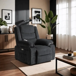 Fotel Masujący JASPER Czarny