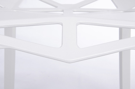 Krzesło SPLIT PREMIUM białe - aluminium