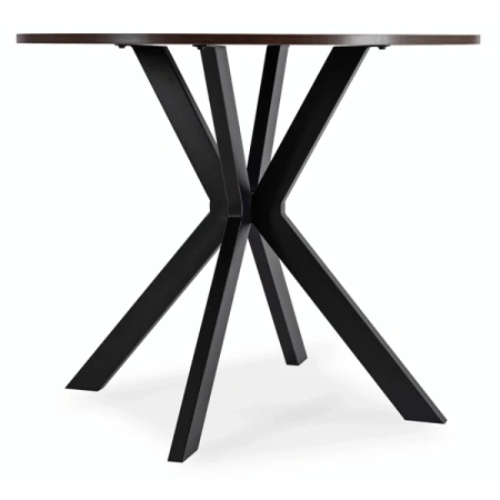 Stół LAUREN 90 cm Orzech/Czarny