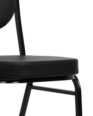 Krzesło bankietowe / konferencyjne HEBE   czarne