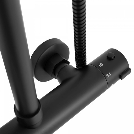 ZESTAW NATRYSKOWY BLISS CZARNY TERMOSTAT