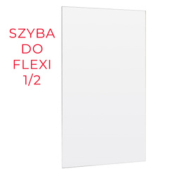 ŚCIANKA PRYSZNICOWA FLEXI 120 cm TRANSPARENT 1/2