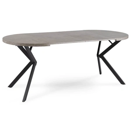 Stół LUGO 90-190 cm Beton/Czarny