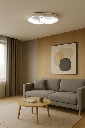 MOOSEE lampa sufitowa / plafon CELLS 2    biała