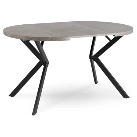 Stół LUGO 90-190 cm Beton/Czarny