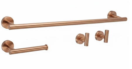 KOMPLET WIESZAKÓW ŁAZIENKOWYCH ARI BRUSH COPPER