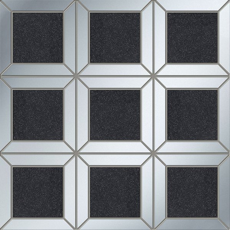 Tubądzin Maciej Zień Monaco Gleam Mozaika Lucid Black Square 29,8x29,8