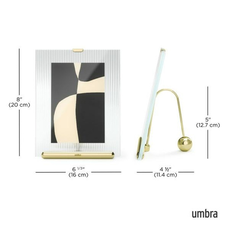 UMBRA ramka na zdjęcia FLUTE 4x6 złota