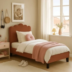 Łóżko 90x200 CRATER Tkanina Rude