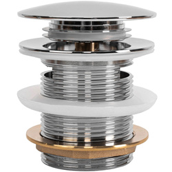 KOREK DO WANNY Z PRZELEWEM CHROM 6cm