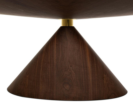 Stół UFO 240 brązowy, naturalny fornir