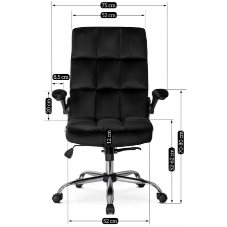 Fotel Obrotowy LONDON Czarny