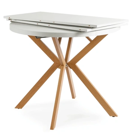 Stół LUGO 90-190 cm Biały/Dąb