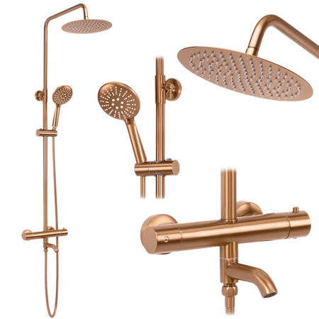 ZESTAW NATRYSKOWO-WANNOWY LUNGO MIEDZ SZCZO TERMOS