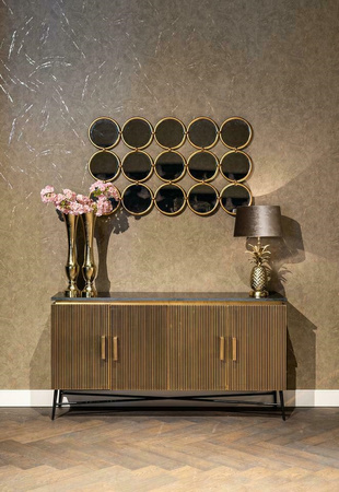 RICHMOND komoda IRONVILLE - marmur, metal, MDF, sklejka brzozowa