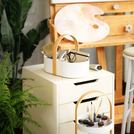 UMBRA organizer na kosmetyki BELLWOOD     biały