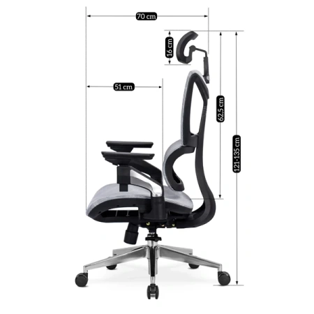 Fotel Obrotowy MARTIN Szary