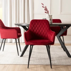 Krzesło BRESSO Bordowe