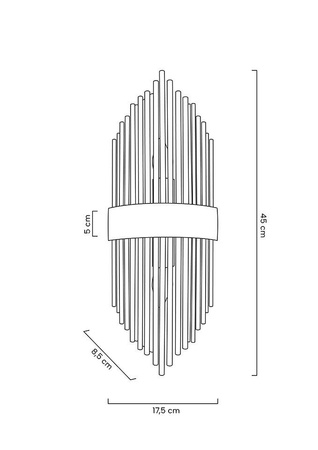 MOOSEE lampa ścienna ARMANDO złota