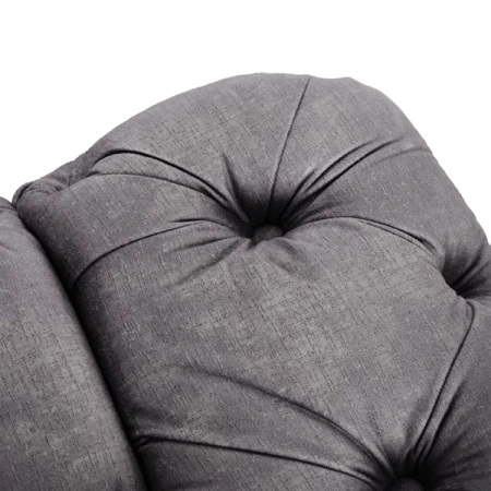 Sofa SORRENTO 3S Trzyosobowa Szara Welurowa