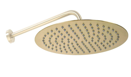 DESZCZOWNICA OKRĄGŁA ZŁOTA SZCZOTKOWANA