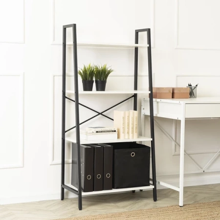 Regał GIA Biały/Czarny