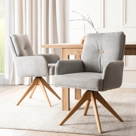 Krzesło Obrotowe BIANCO Szare