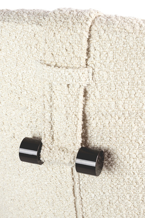 Fotel TEDDY GRAND z podnóżkiem beżowy -   stal