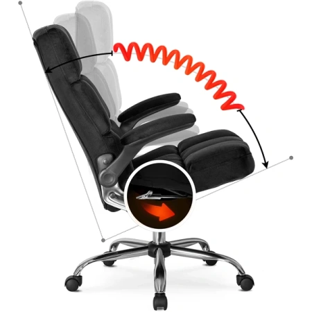 Fotel Obrotowy LONDON Czarny