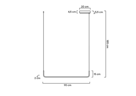 MOOSEE lampa wisząca SHAPE 90 czarna