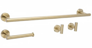 KOMPLET WIESZAKÓW ŁAZIENKOWYCH ARI BRUSH GOLD