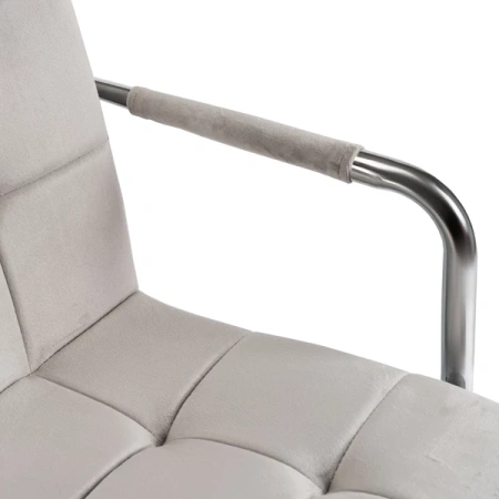 Fotel Obrotowy ASTRO Szary Welurowy