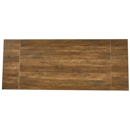 Stół REX 160-220 cm Ciemnobrązowy Dąb/Czarny