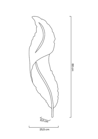 MOOSEE lampa ścienna IKAR 80  biała / złota