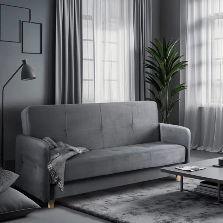 Zestaw 2x Sofa CUBA Szara