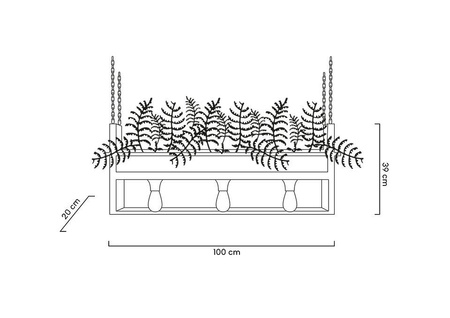MOOSEE lampa wisząca / kwietnik SEMIRA    100 INDUSTRIAL