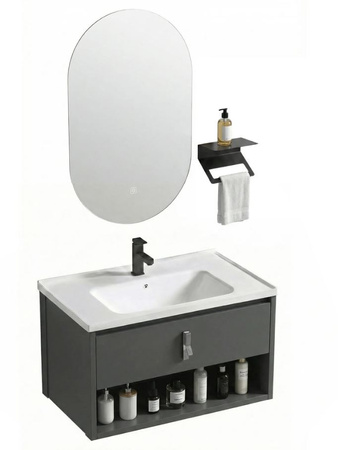 ZESTAW MEBLI ŁAZIENKOWYCH TOLEDO 60 GREY