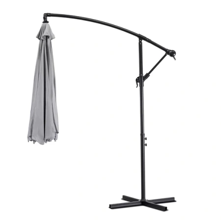 Parasol Ogrodowy AKRON Jasny Szary