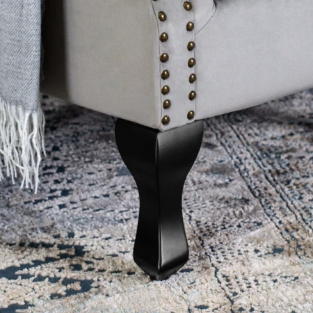 Fotel MALLO Szary Welurowy