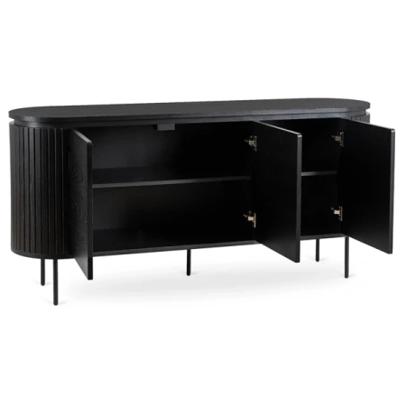 Komoda Trzydrzwiowa BECK 160 cm Czarna