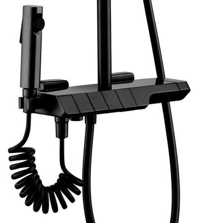 ZESTAW NATRYSKOWY ROB CZARNY TERMOSTAT