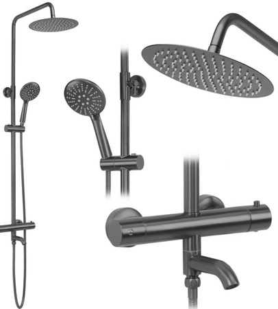 ZESTAW NATRYSKOWO-WANNOWY LUNGO TYTAN TERMOSTAT