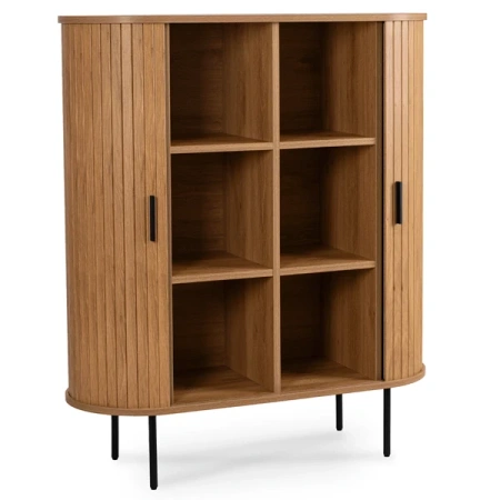 Komoda Dwudrzwiowa Rozsuwana 100 cm TRISH Dąb