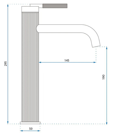BATERIA UMYWALKOW JS-B348-1BRG ARGON MIEDŹ SZCZ WY