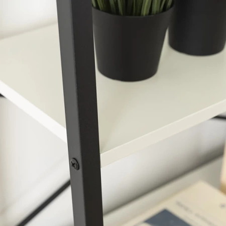 Regał GIA Biały/Czarny