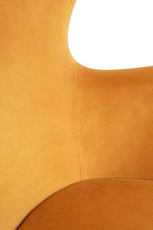 Fotel EGG SZEROKI VELVET musztardowy
