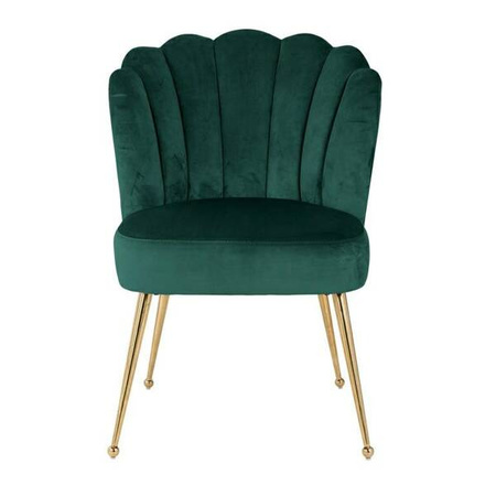 RICHMOND krzesło PIPPA GREEN - welur, podstawa złota