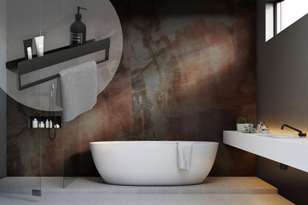 PÓŁKA ŁAZIENKOWA SF01-600-B BLACK